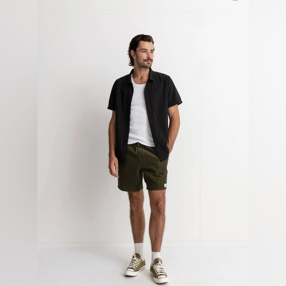 NWOT Rhythm Men’s Velvet Classic Board Bermuda Short - Picture 2 of 16